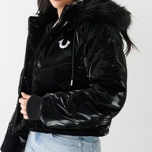 True religion cropped puffer